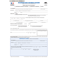 Déclaration d'achat